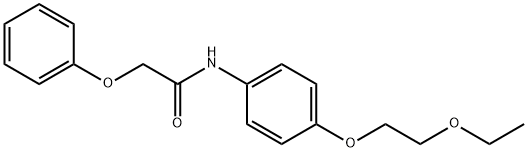 N-[4-(2-ethoxyethoxy)phenyl]-2-phenoxyacetamide Struktur