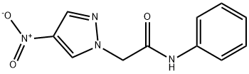 2-{4-nitro-1H-pyrazol-1-yl}-N-phenylacetamide 化学構造式