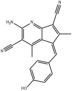 915372-62-2 2-amino-5-(4-hydroxybenzylidene)-4,6-dimethyl-5H-cyclopenta[b]pyridine-3,7-dicarbonitrile