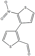 2-nitro-2'-formyl-3,3'-bithiophene Structure