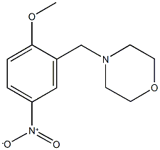 4-{[5-nitro-2-(methyloxy)phenyl]methyl}morpholine,91558-54-2,结构式