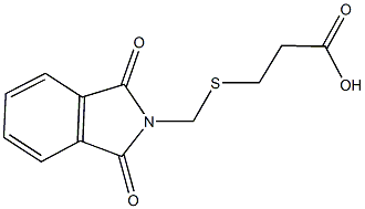 3-{[(1,3-dioxo-1,3-dihydro-2H-isoindol-2-yl)methyl]sulfanyl}propanoic acid Structure