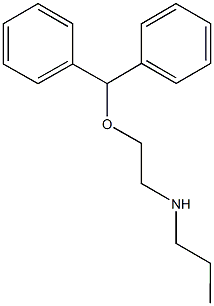 N-[2-(benzhydryloxy)ethyl]-N-propylamine Structure