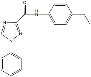 N-(4-ethylphenyl)-1-phenyl-1H-1,2,4-triazole-3-carboxamide Structure