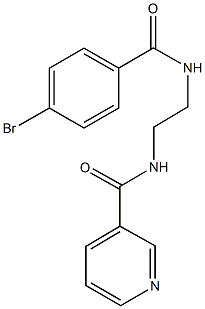 N-{2-[(4-bromobenzoyl)amino]ethyl}nicotinamide 结构式