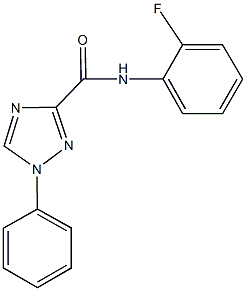 N-(2-fluorophenyl)-1-phenyl-1H-1,2,4-triazole-3-carboxamide 结构式