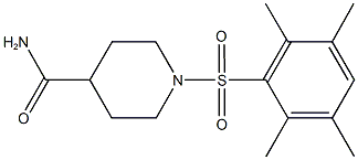 1-[(2,3,5,6-tetramethylphenyl)sulfonyl]-4-piperidinecarboxamide Structure