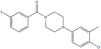 1-(4-chloro-3-methylphenyl)-4-(3-fluorobenzoyl)piperazine,915880-51-2,结构式