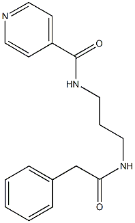 N-{3-[(2-phenylacetyl)amino]propyl}isonicotinamide,915887-71-7,结构式