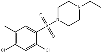 1-[(2,4-dichloro-5-methylphenyl)sulfonyl]-4-ethylpiperazine Struktur