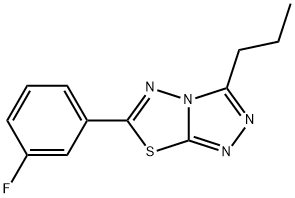 6-(3-fluorophenyl)-3-propyl[1,2,4]triazolo[3,4-b][1,3,4]thiadiazole|