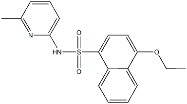 4-ethoxy-N-(6-methyl-2-pyridinyl)-1-naphthalenesulfonamide Structure