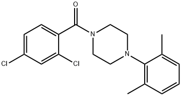 1-(2,4-dichlorobenzoyl)-4-(2,6-dimethylphenyl)piperazine Structure
