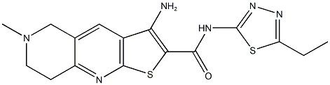 3-amino-N-(5-ethyl-1,3,4-thiadiazol-2-yl)-6-methyl-5,6,7,8-tetrahydrothieno[2,3-b][1,6]naphthyridine-2-carboxamide|