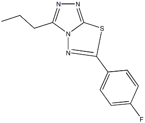 915906-42-2 6-(4-fluorophenyl)-3-propyl[1,2,4]triazolo[3,4-b][1,3,4]thiadiazole
