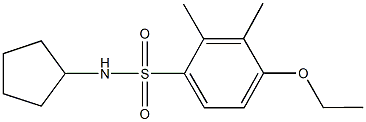 N-cyclopentyl-4-ethoxy-2,3-dimethylbenzenesulfonamide,915915-30-9,结构式