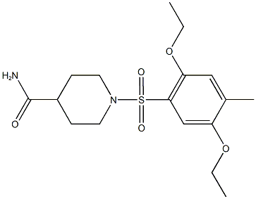 915915-66-1 1-[(2,5-diethoxy-4-methylphenyl)sulfonyl]-4-piperidinecarboxamide
