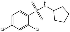 2,4-dichloro-N-cyclopentylbenzenesulfonamide Struktur