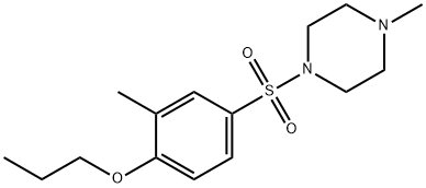 2-methyl-4-[(4-methyl-1-piperazinyl)sulfonyl]phenyl propyl ether,915925-38-1,结构式