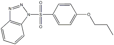 915926-62-4 1-[(4-propoxyphenyl)sulfonyl]-1H-1,2,3-benzotriazole