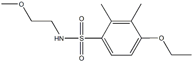 4-ethoxy-N-(2-methoxyethyl)-2,3-dimethylbenzenesulfonamide 结构式