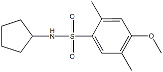 915929-42-9 N-cyclopentyl-4-methoxy-2,5-dimethylbenzenesulfonamide