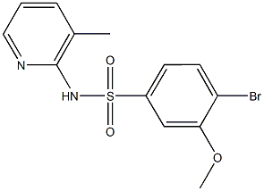 4-bromo-3-methoxy-N-(3-methyl-2-pyridinyl)benzenesulfonamide Structure