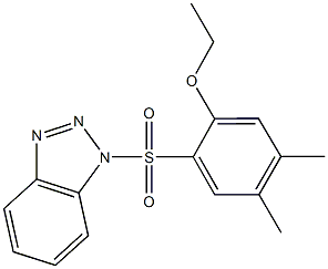 2-(1H-1,2,3-benzotriazol-1-ylsulfonyl)-4,5-dimethylphenyl ethyl ether Structure