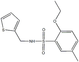 2-ethoxy-5-methyl-N-(2-thienylmethyl)benzenesulfonamide Structure