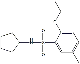 N-cyclopentyl-2-ethoxy-5-methylbenzenesulfonamide Structure