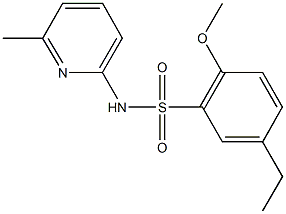 915933-32-3 5-ethyl-2-methoxy-N-(6-methyl-2-pyridinyl)benzenesulfonamide