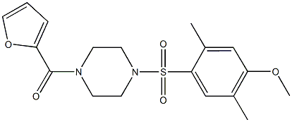 1-(2-furoyl)-4-[(4-methoxy-2,5-dimethylphenyl)sulfonyl]piperazine|