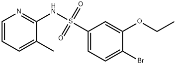 4-bromo-3-ethoxy-N-(3-methyl-2-pyridinyl)benzenesulfonamide Structure