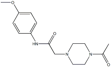 2-(4-acetyl-1-piperazinyl)-N-(4-methoxyphenyl)acetamide Structure