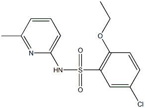 5-chloro-2-ethoxy-N-(6-methyl-2-pyridinyl)benzenesulfonamide Structure