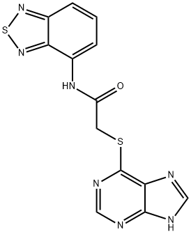 N-(2,1,3-benzothiadiazol-4-yl)-2-(9H-purin-6-ylsulfanyl)acetamide Struktur