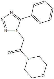 4-[(5-phenyl-1H-tetraazol-1-yl)acetyl]morpholine Struktur
