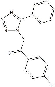 1-(4-chlorophenyl)-2-(5-phenyl-1H-tetraazol-1-yl)ethanone 结构式