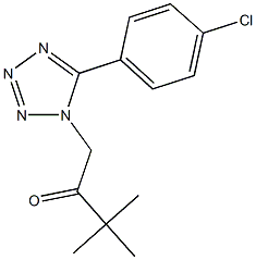 1-[5-(4-chlorophenyl)-1H-tetraazol-1-yl]-3,3-dimethyl-2-butanone|