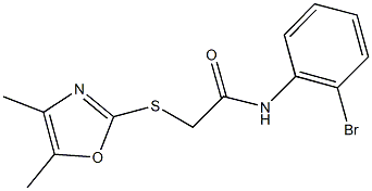 N-(2-bromophenyl)-2-[(4,5-dimethyl-1,3-oxazol-2-yl)sulfanyl]acetamide|