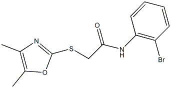 917219-79-5 N-(2-bromophenyl)-2-[(4,5-dimethyl-1,3-oxazol-2-yl)sulfanyl]acetamide