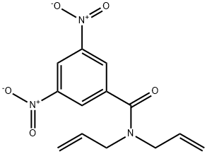 N,N-二烯丙基-3,5-二硝基苯甲酰胺,91768-82-0,结构式