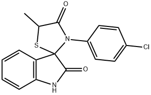 3'-(4-chlorophenyl)-5'-methyl-1,3-dihydrospiro(2H-indole-3,2'-[1,3]-thiazolidine)-2,4'-dione|