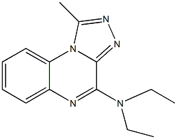 N,N-diethyl-N-(1-methyl[1,2,4]triazolo[4,3-a]quinoxalin-4-yl)amine 化学構造式