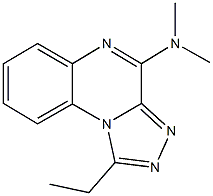 1-ethyl-N,N-dimethyl[1,2,4]triazolo[4,3-a]quinoxalin-4-amine Struktur