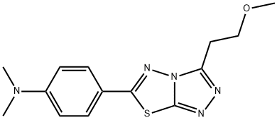 919010-96-1 N-{4-[3-(2-methoxyethyl)[1,2,4]triazolo[3,4-b][1,3,4]thiadiazol-6-yl]phenyl}-N,N-dimethylamine