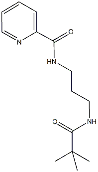 N-{3-[(2,2-dimethylpropanoyl)amino]propyl}-2-pyridinecarboxamide Structure