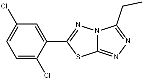 6-(2,5-dichlorophenyl)-3-ethyl[1,2,4]triazolo[3,4-b][1,3,4]thiadiazole Structure