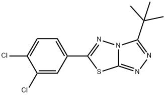 3-tert-butyl-6-(3,4-dichlorophenyl)[1,2,4]triazolo[3,4-b][1,3,4]thiadiazole Structure