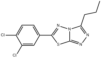 6-(3,4-dichlorophenyl)-3-propyl[1,2,4]triazolo[3,4-b][1,3,4]thiadiazole Structure